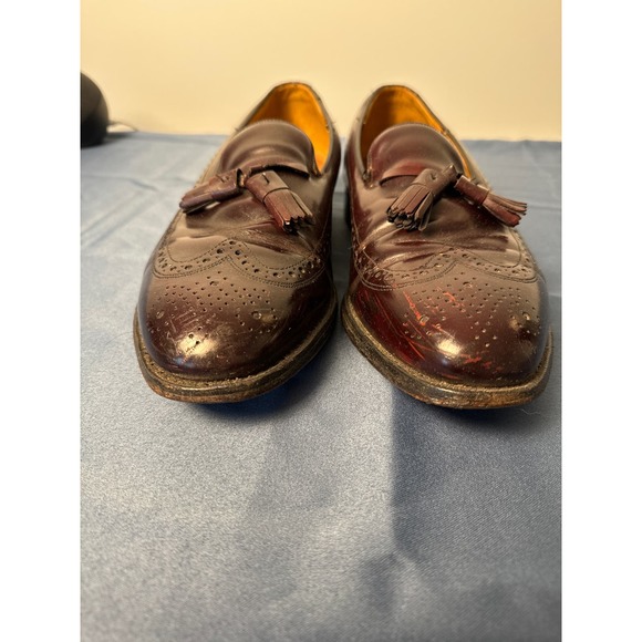 Vintage‎ Johnston & Murphy Brown Tassel Loafers 10.5 Good Condition - Picture 2 of 7